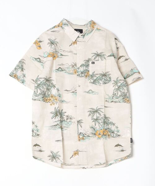 Quiksilver（クイックシルバー）の「QUIKSILVER/クイックシルバー アロハシャツ 総柄  ワンポイント AQYWT03312（シャツ/ブラウス・メンズ・ブルー系その他/ホワイト系その他/ブラック系その他/ホワイト系その他2/ブラック系その他2/ブルー系その他2・M/L）」の22枚目の写真