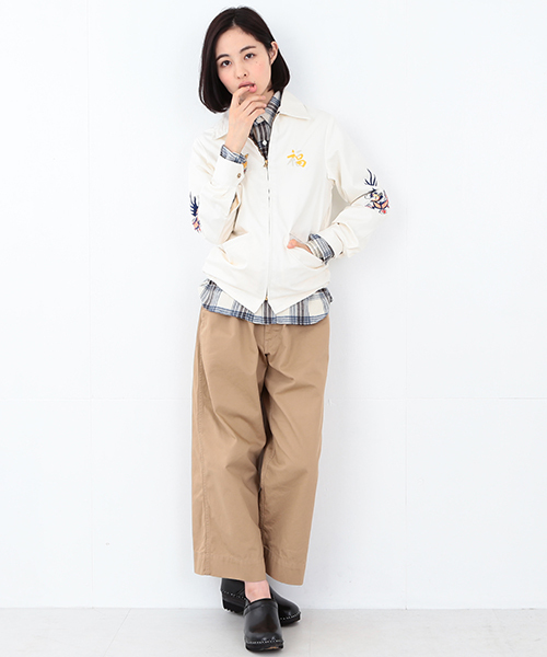 BEAMS BOY（ビームスボーイ）の「TAILOR TOYO×BEAMS BOY / VIET-NAM JACKET SPECIAL（ブルゾン・レディース・オフホワイト/ブラック・ONE SIZE）」の5枚目の写真