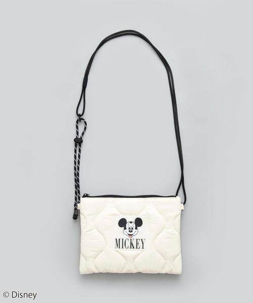 Disney（ディズニー）の「coen限定／ディズニーデザイン　キルティングサコッシュ（ショルダーバッグ・レディース・オリーブ/オフホワイト/ブラック・FREE）」の2枚目の写真