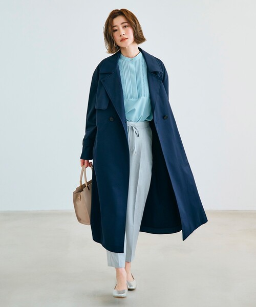 grove（グローブ）の「◆こだわりシルエットの優秀トレンチコート（トレンチコート・レディース・ベージュ/ダークグレー/ネイビー・02/03/01/05/04）」の13枚目の写真