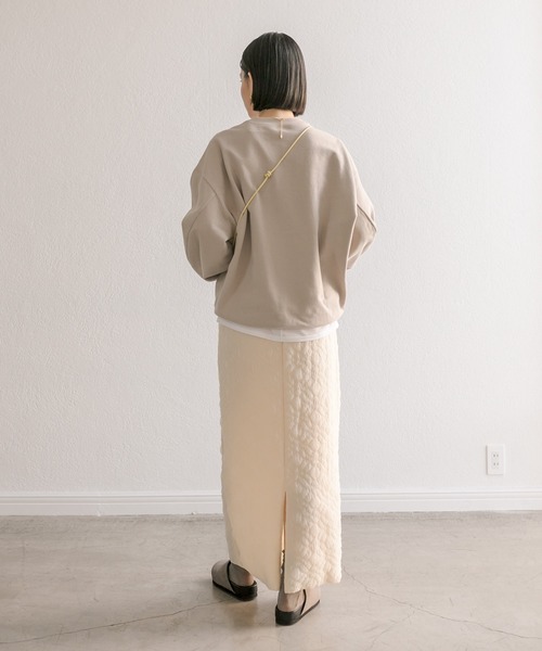 RIVE DROITE（リヴドロワ）の「フクレジャガードナロースカート（スカート・レディース・ブラック/アイボリー・FREE）」の20枚目の写真