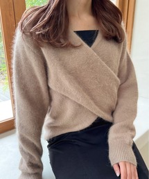クロスデザインフェレットニット