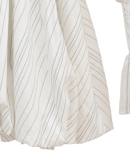 CLANE（クラネ）の「SMOCKING STRIPE TOPS（シャツ/ブラウス