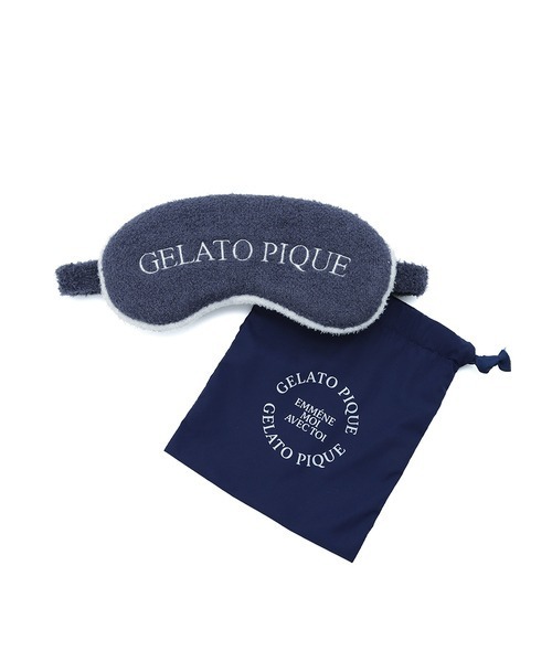 gelato pique(ジェラートピケ)の「トラベルロゴアイマスク(トラベルグッズ・レディース・ネイビー・FREE)」の1枚目の写真