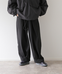 【ANGLAN / アングラン】Valley Tuck Sweat Balloon Pants