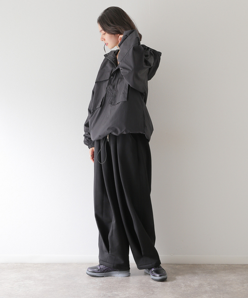 ANGLAN / アングラン】Valley Tuck Sweat Balloon Pants（スウェット