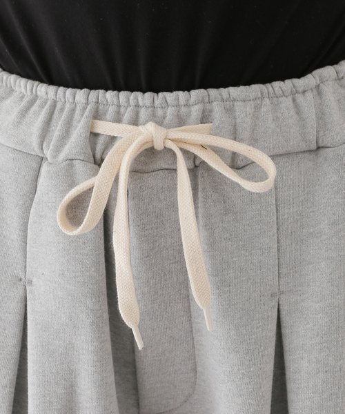 ANGLAN / アングラン】Valley Tuck Sweat Balloon Pants（スウェット