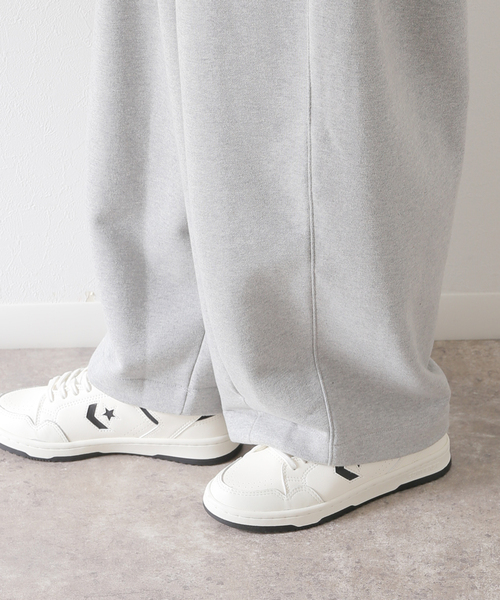 ANGLAN(アングラン)の「【ANGLAN / アングラン】Valley Tuck Sweat Balloon Pants(スウェットパンツ・レディース・ブラック/チャコールグレー・FREE)」の20枚目の写真