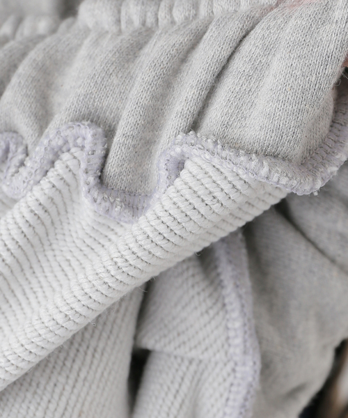 ANGLAN(アングラン)の「【ANGLAN / アングラン】Valley Tuck Sweat Balloon Pants(スウェットパンツ・レディース・ブラック/チャコールグレー・FREE)」の19枚目の写真