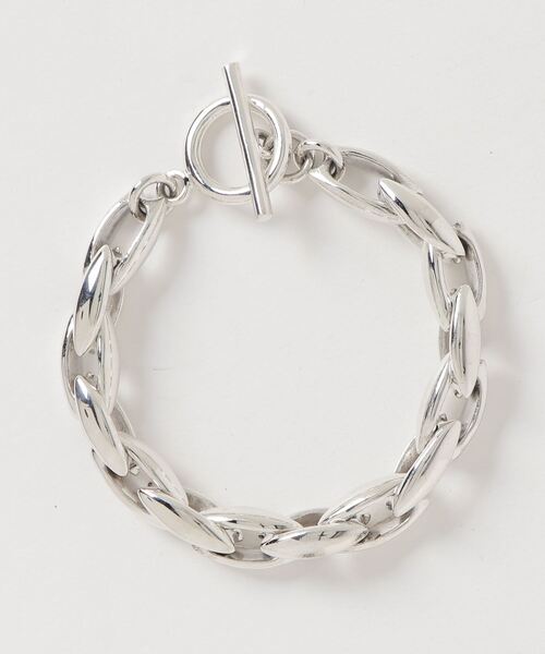 YArKA（ヤーカ）の「【YArKA/ヤーカ】artificial straight & curved aesthetic bracelet [DB7] 人工的な直曲線のブレスレット（ブレスレット・レディース・シルバー・M/L/XL）」の2枚目の写真