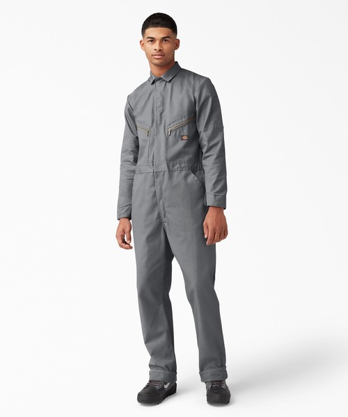 Dickies（ディッキーズ）の「L/S カバーオール "48799"（つなぎ/オールインワン・メンズ・ダークネイビー/オリーブ系/グレー/ブラック・MEDIUM/X-LARGE/LARGE/SMALL/XXL-Regular/XL-Regular/L-Regular/M-Regular/S-Regular）」の3枚目の写真