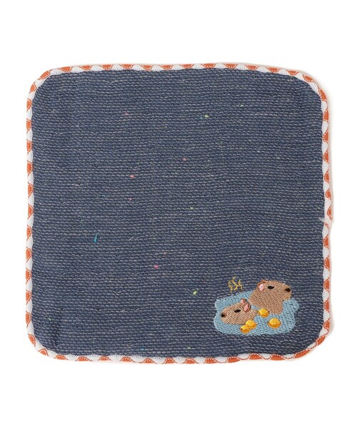 SHIPS（シップス）の「LAZY ANIMALS:キッズ ハンカチ（ハンカチ/ハンドタオル・キッズ・ライトブルー/イエロー/ネイビー/パープル/ピンク/ライトグリーン・ONE SIZE）」の4枚目の写真