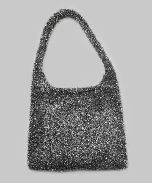 minia（ミニア）の「ラメシャギーニットトートバッグ（トートバッグ・レディース・シルバー/ブルー/ブラック・FREE）」の6枚目の写真