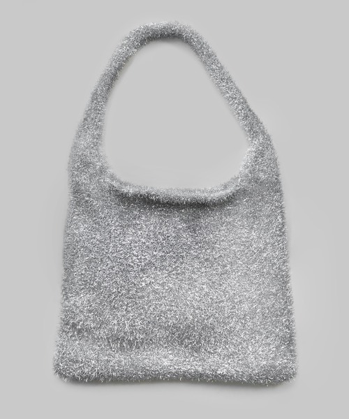 minia（ミニア）の「ラメシャギーニットトートバッグ（トートバッグ・レディース・シルバー/ブルー/ブラック・FREE）」の7枚目の写真