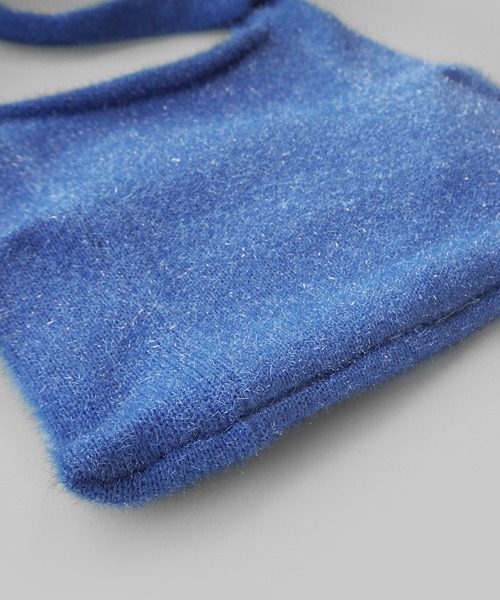 minia（ミニア）の「ラメシャギーニットトートバッグ（トートバッグ・レディース・シルバー/ブルー/ブラック・FREE）」の9枚目の写真