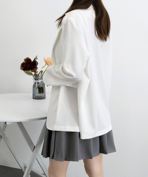 Miniministore（ミニミニストア）の「春夏ジャケット レディース 軽アウター黒（テーラードジャケット・レディース・ホワイト/ピンク/ブルー/ブラック/ベージュ/ライトパープル・FREE）」の22枚目の写真