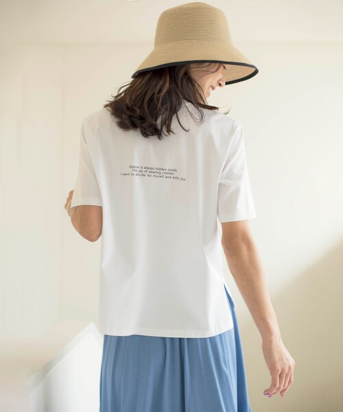J.PRESS(ジェイプレス)の「ロゴ Tシャツ(Tシャツ/カットソー・レディース・ネイビー系/ライトグレー系/ホワイト系/ピンク系・T13/T15)」の6枚目の写真