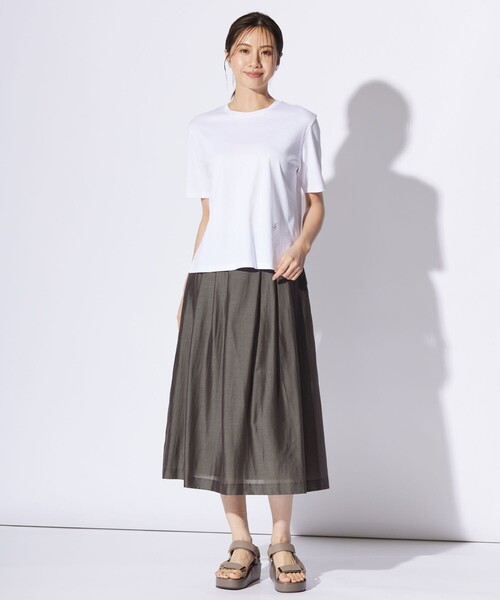 J.PRESS(ジェイプレス)の「ロゴ Tシャツ(Tシャツ/カットソー・レディース・ネイビー系/ライトグレー系/ホワイト系/ピンク系・T13/T15)」の8枚目の写真