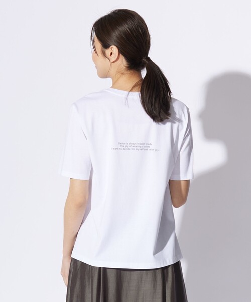 J.PRESS(ジェイプレス)の「ロゴ Tシャツ(Tシャツ/カットソー・レディース・ネイビー系/ライトグレー系/ホワイト系/ピンク系・T13/T15)」の10枚目の写真