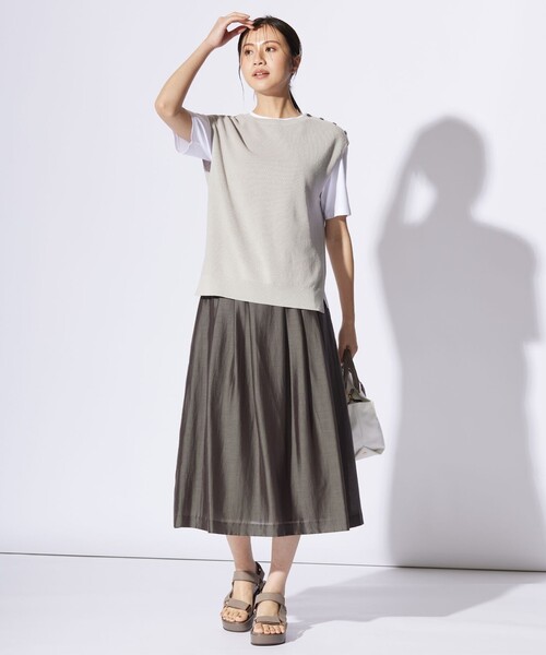 J.PRESS(ジェイプレス)の「ロゴ Tシャツ(Tシャツ/カットソー・レディース・ネイビー系/ライトグレー系/ホワイト系/ピンク系・T13/T15)」の11枚目の写真