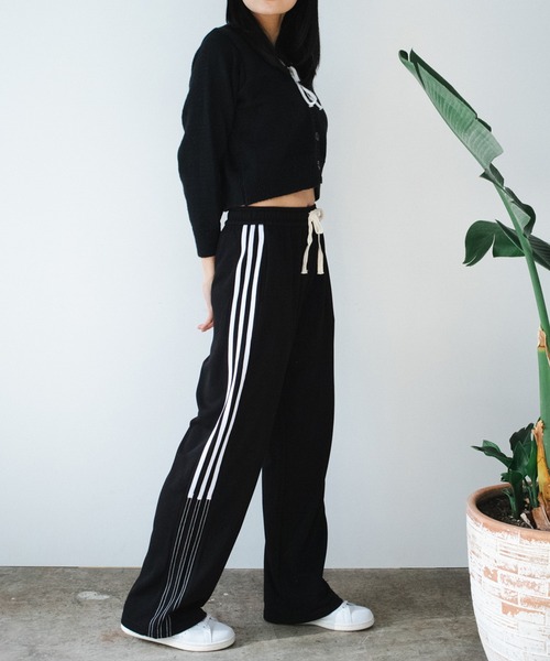 ROOPTOKYO（ループトウキョウ）の「▲Side Half Line Sweat Pants / サイドハーフラインスウェットパンツ（スウェットパンツ・レディース・ライトグレー/ブラック・FREE）」の10枚目の写真