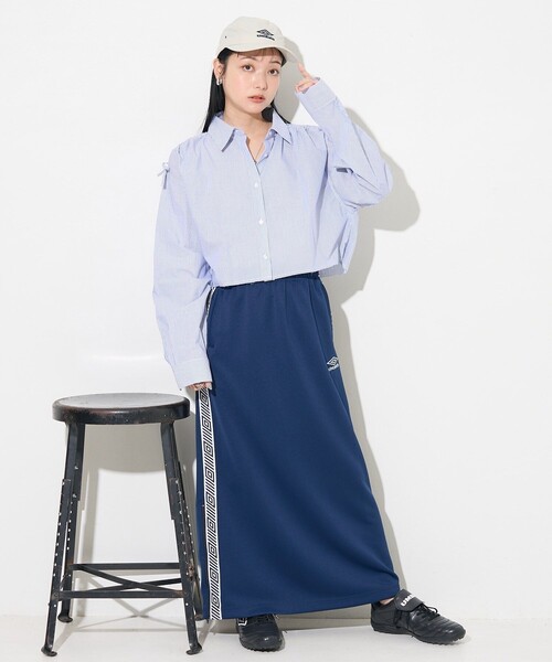 UMBRO × FREAK’S STOREトラックロングスカート／ネイビー UMBRO/別注 Track Skirt｜Daytona Park(FREAK'S STORE公式通販)