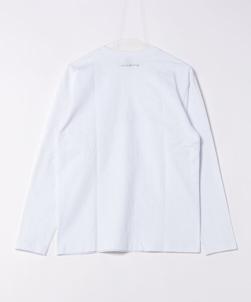 VIBGYOR(ヴィブジョー)の「ヘヴィウェイト天竺 プリント 長袖 クルーネック(Tシャツ/カットソー・メンズ・ホワイト/サックスブルー/ブラック・MEDIUM/LARGE)」の15枚目の写真