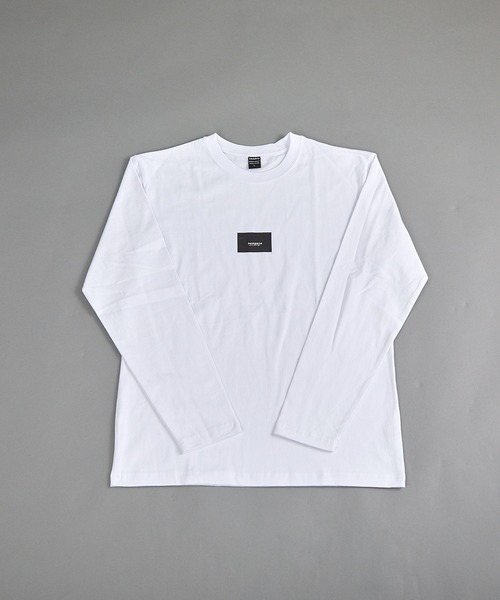VIBGYOR(ヴィブジョー)の「ヘヴィウェイト天竺 プリント 長袖 クルーネック(Tシャツ/カットソー・メンズ・ホワイト/サックスブルー/ブラック・MEDIUM/LARGE)」の2枚目の写真