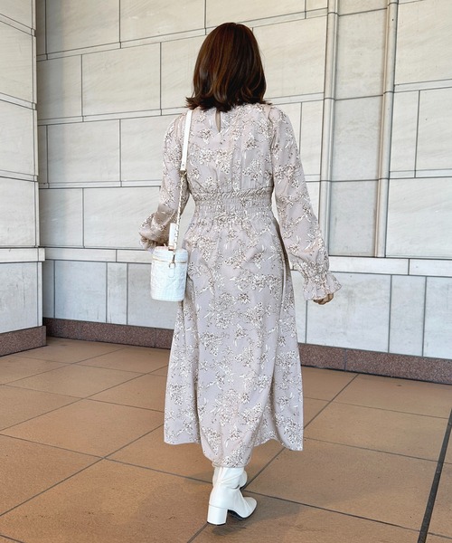 新品 MARNI フロントリボンフレアワンピース ベージュ サイズ38*VC27 セール】フロントレースリボンフレアワンピース【ZOZOTOWN限定アイテム