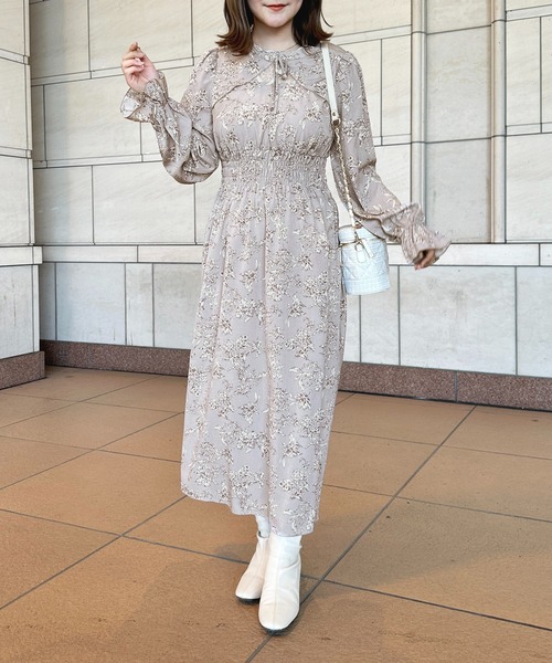 apres jour(アプレジュール)の「フロントレースリボンフレアワンピース【ZOZOTOWN限定アイテム】(ワンピース・レディース・ブルー系その他/ブラック系その他/パープル系その他/ピンク系その他・フリー/X-LARGE)」の18枚目の写真