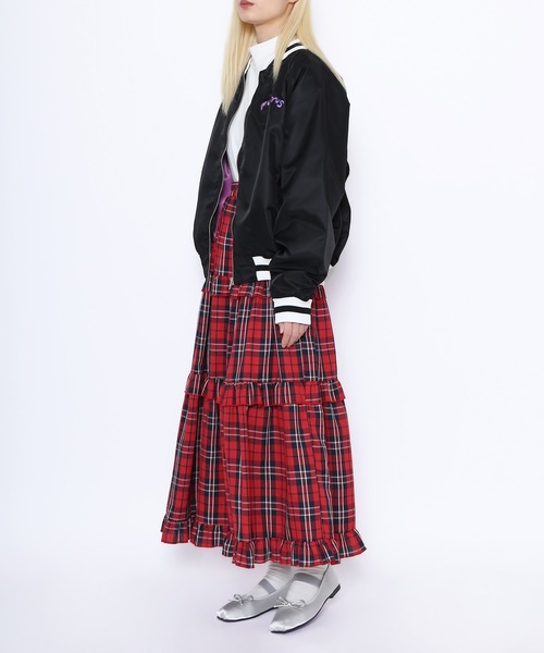 PUNYUS(プニュズ)の「スーベニアジャケット(ブルゾン・レディース・レッド/ブルー/ブラック・2/3/4)」の8枚目の写真