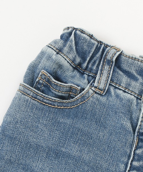 petit main（プティマイン）の「ウォッシュ加工デニム（デニムパンツ・キッズ・ブルー/サックスブルー・90cm/100cm/110cm/120cm/130cm）」の10枚目の写真