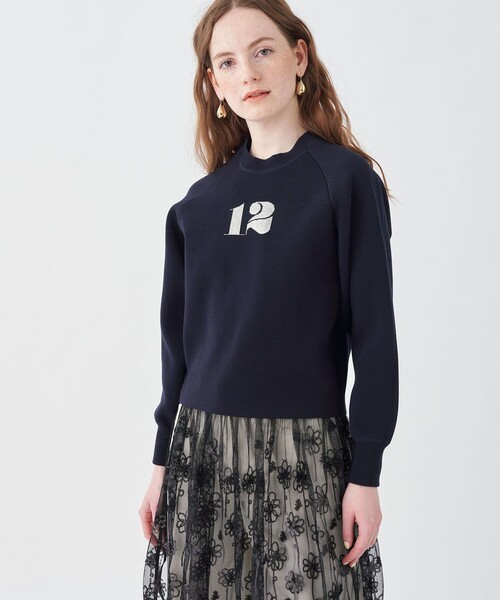 MACPHEE ダブルフェイス クルーネックプルオーバー MACPHEE（マカフィー）の「ダブルフェイス クルーネックプル