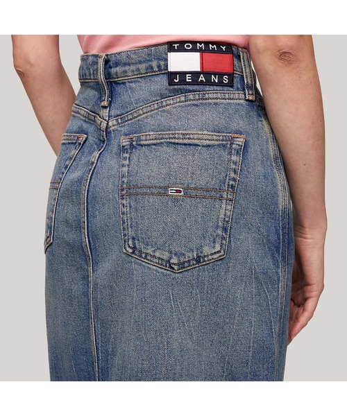 TOMMY HILFIGER(トミーヒルフィガー)の「クレアハイライズミディデニムスカート(デニムスカート・レディース・インディゴブルー・26inch)」の5枚目の写真