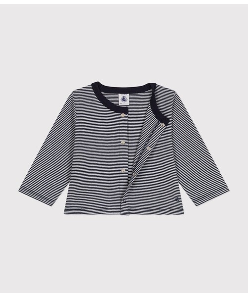 PETIT BATEAU(プチバトー)の「ミラレカーディガン(カーディガン/ボレロ・キッズ・ブルー系その他・36MONTH/24MONTH/12MONTH/18MONTH)」の2枚目の写真