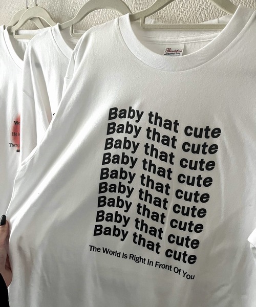 cuorequal（クオレコール）の「レタリングロゴロンT（Tシャツ/カットソー・レディース・ホワイト・L/M）」の6枚目の写真