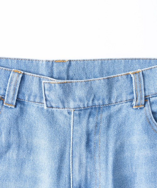 NYLAUS（ナイラス）の「ダメージ加工 ワイドデニムパンツ（デニムパンツ・メンズ・ブルー/ブラック・LL/L/M）」の15枚目の写真