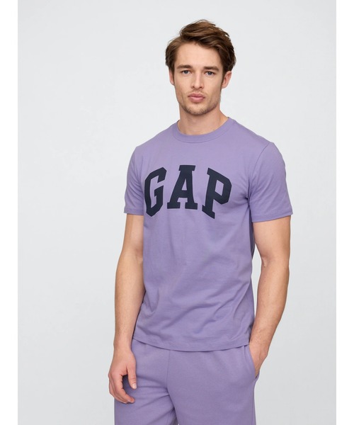 GAP（ギャップ）の「エブリディ ソフト GAPロゴTシャツ(ユニセックス)（Tシャツ/カットソー・メンズ・ブラック/ホワイト/グリーン/ネイビー/ベージュ/イエロー/ブラウン/パープル/イエロー系その他/グリーン系その他/ピンク・XS/S/M/L/XL）」の8枚目の写真