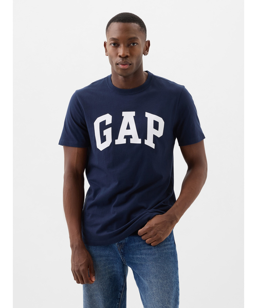 GAP（ギャップ）の「エブリディ ソフト GAPロゴTシャツ(ユニセックス)（Tシャツ/カットソー・メンズ・ブラック/ホワイト/グリーン/ネイビー/ベージュ/イエロー/ブラウン/パープル/イエロー系その他/グリーン系その他/ピンク・XS/S/M/L/XL）」の7枚目の写真