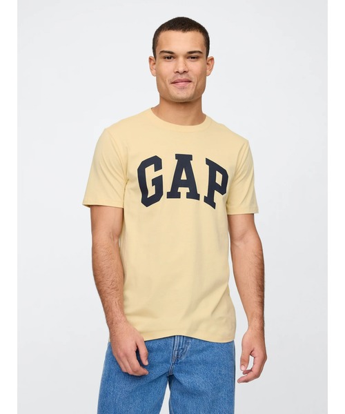 GAP（ギャップ）の「エブリディ ソフト GAPロゴTシャツ(ユニセックス)（Tシャツ/カットソー・メンズ・ブラック/ホワイト/グリーン/ネイビー/ベージュ/イエロー/ブラウン/パープル/イエロー系その他/グリーン系その他/ピンク・XS/S/M/L/XL）」の10枚目の写真
