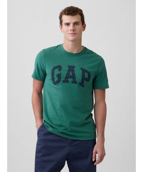 GAP（ギャップ）の「エブリディ ソフト GAPロゴTシャツ(ユニセックス)（Tシャツ/カットソー・メンズ・ブラック/ホワイト/グリーン/ネイビー/ベージュ/イエロー/ブラウン/パープル/イエロー系その他/グリーン系その他/ピンク/イエロー系その他2/レッド/カーキ/ベージュ系その他/グリーン系その他2/グリーン系その他3・XS/S/M/L/XL）」の9枚目の写真