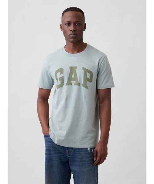 GAP（ギャップ）の「エブリディ ソフト GAPロゴTシャツ(ユニセックス)（Tシャツ/カットソー・メンズ・ブラック/ホワイト/グリーン/ネイビー/ベージュ/イエロー/ブラウン/パープル/イエロー系その他/グリーン系その他/ピンク/イエロー系その他2/レッド/カーキ/ベージュ系その他/グリーン系その他2/グリーン系その他3・XS/S/M/L/XL）」の10枚目の写真