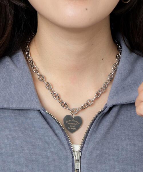 WEGO（ウィゴー）の「WEGO/ヘビーチェーンモチーフネックレス（ネックレス・レディース・その他1/その他2・FREE）」の2枚目の写真