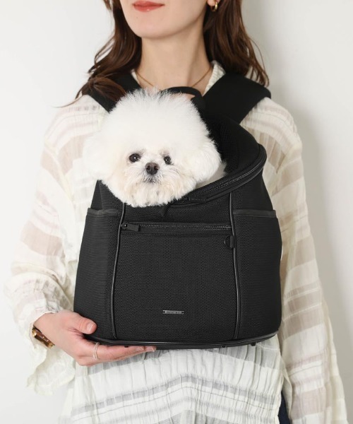 moncheri モンシェリ メッシュ リュック キルティングメッシュ付きフロントリュック【名入れ刺繍対応】