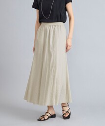 coen | 接触冷感リネンレーヨンフレアスカート(スカート)