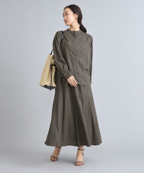 リネンレーヨンフレアスカート URBAN RESEARCH（アーバンリサーチ）の「リネンレーヨンフレア