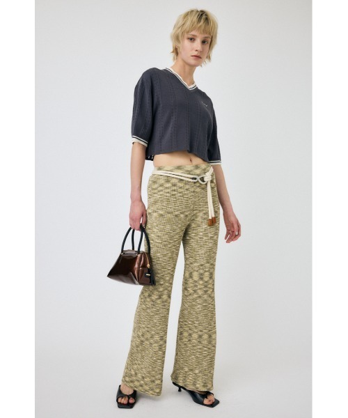 MOUSSY(マウジー)の「MOUSSY CROPPED KNIT Tシャツ(Tシャツ/カットソー・レディース・ライトブラック/オレンジ/アイボリー/ライトブルー・FREE)」の20枚目の写真