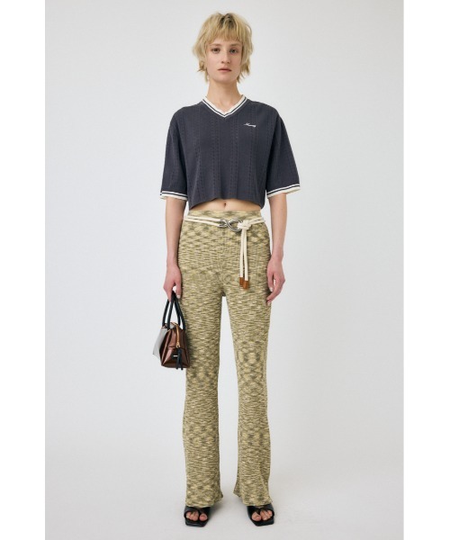 MOUSSY(マウジー)の「MOUSSY CROPPED KNIT Tシャツ(Tシャツ/カットソー・レディース・ライトブラック/オレンジ/アイボリー/ライトブルー・FREE)」の21枚目の写真