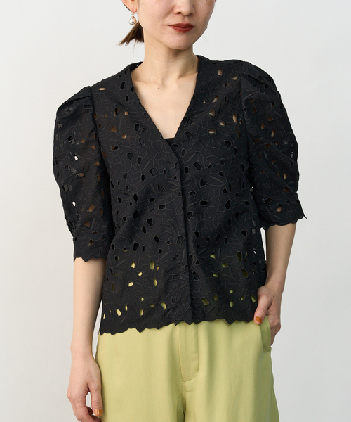 VERMEIL par iena　コットン刺繍ブラウス 楽天市場】コットン刺繍ブラウス VERMEIL par iena ヴェルメイユ