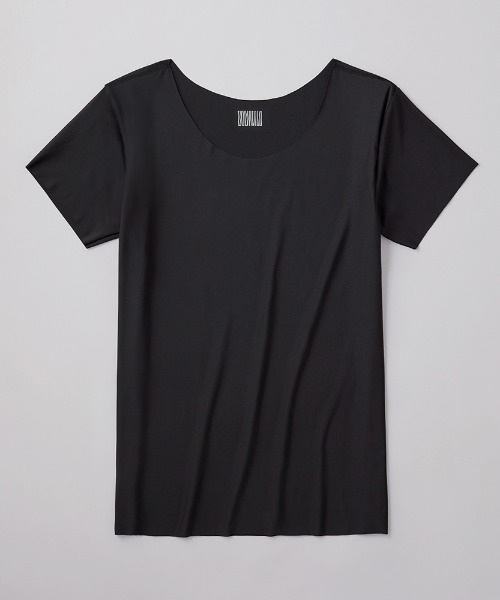 BODY WILD(ボディーワイルド)の「BODY WILD/ボディワイルド Tシャツ専用インナー ボートネックTシャツ 脇パッド付き(インナーウェア/肌着・メンズ・ブラック/ライトベージュ・MEDIUM/LARGE)」の1枚目の写真
